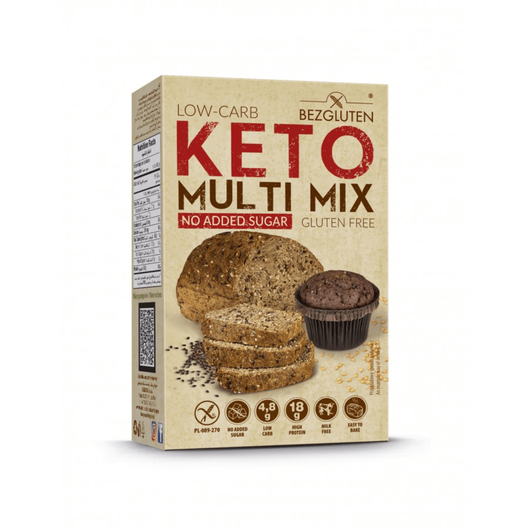 KETO brezglutenska polnozrnata mešanica (brez dodanega sladkorja) 250 g