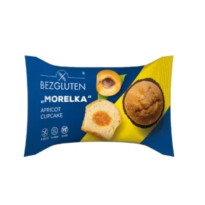 Brezglutenski mafin z mareličnim polnilom