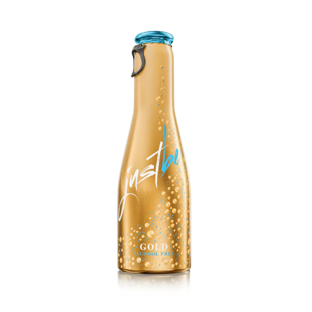 Justbe Gold brezalkoholno peneče vino