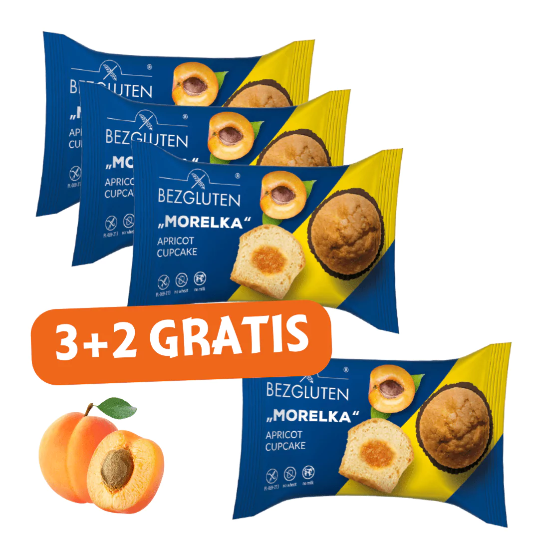 Brezglutenski mafini z mareličnim polnilom