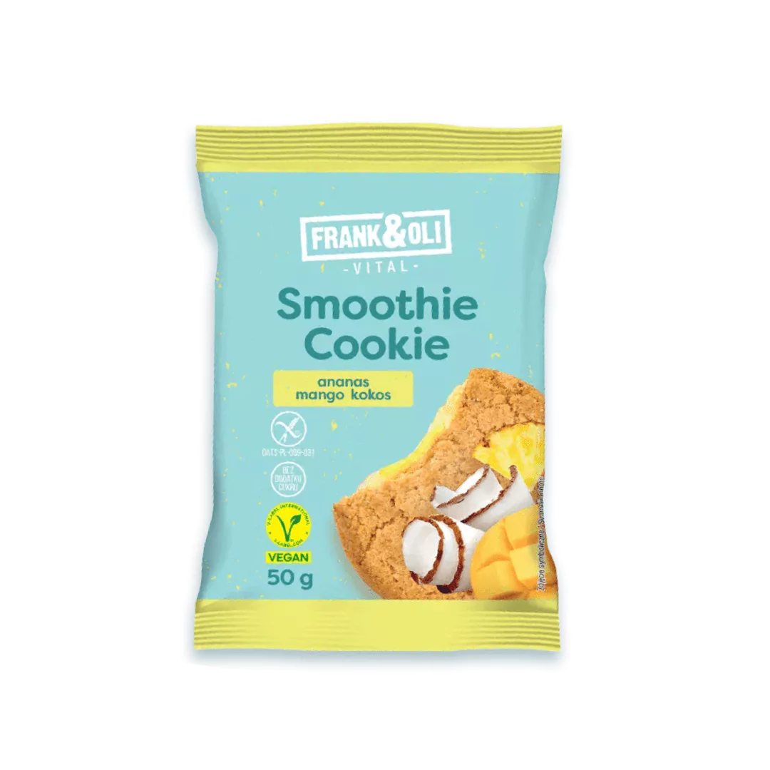 Brezglutenski smoothie piškot - ananas, mango, kokos 50 g
