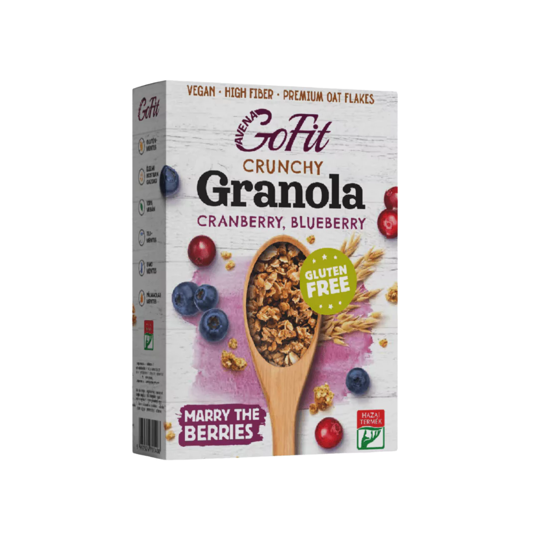Brezglutenska granola - brusnica in borovnica 250 g