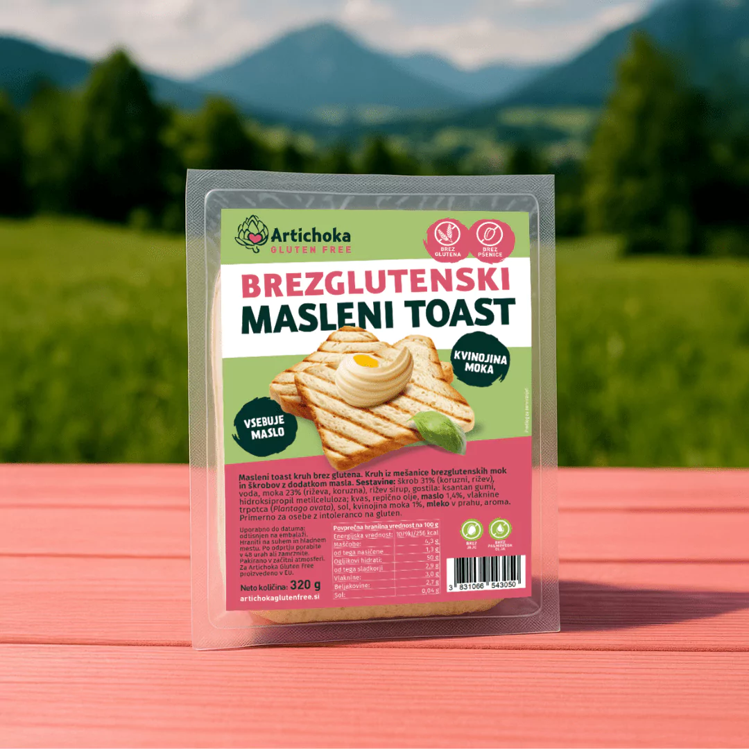 Brezglutenski masleni toast