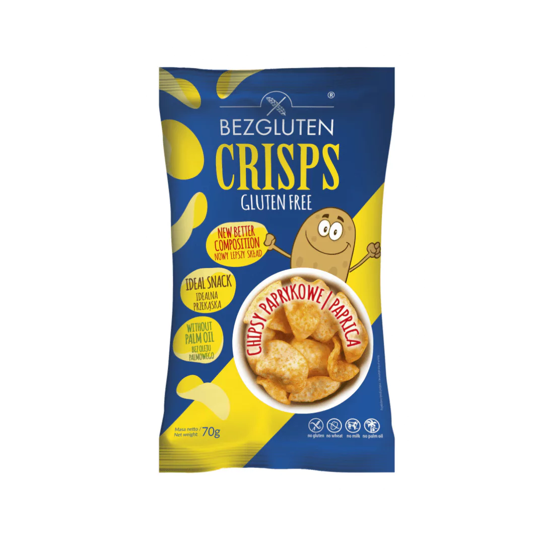 Brezglutenski čips - paprika