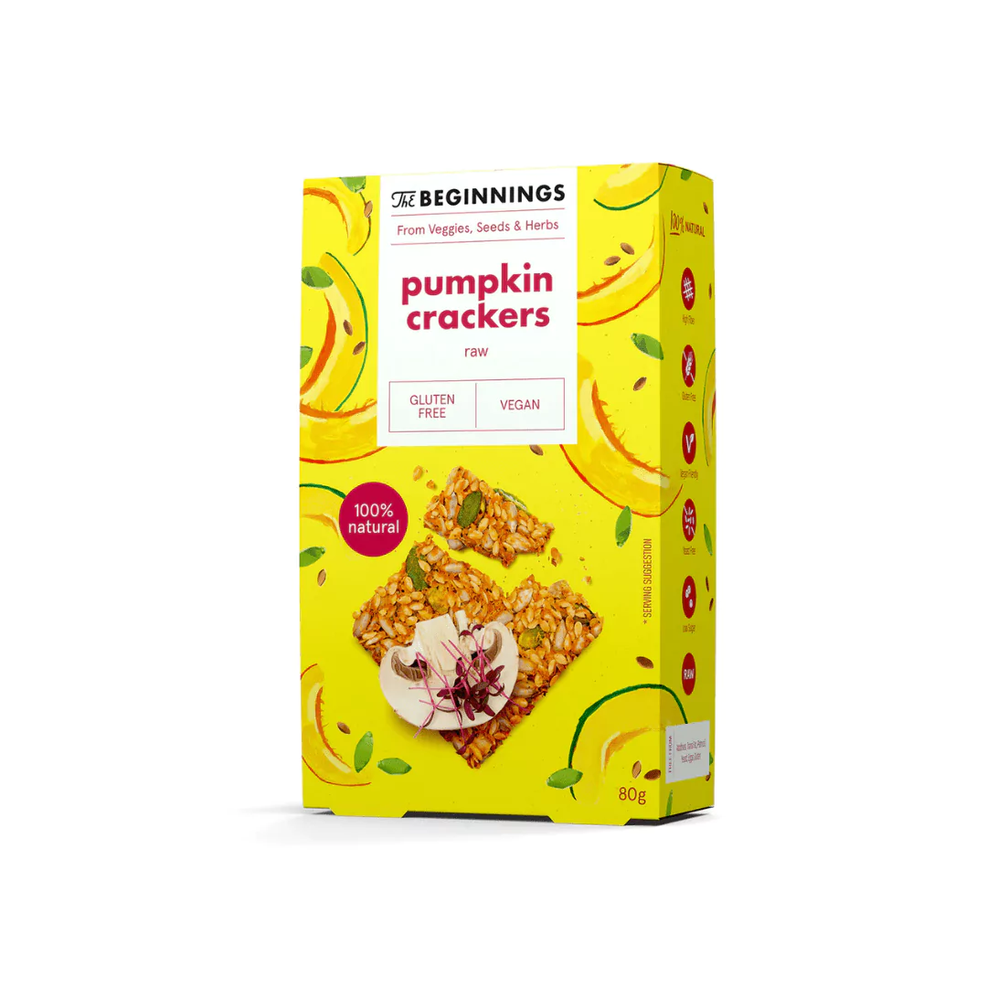 Brezglutenski bučni krekerji 80 g