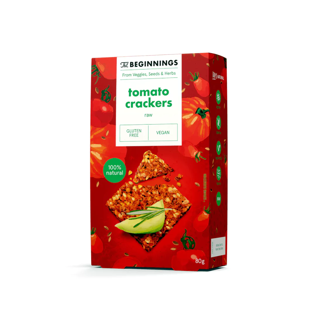 Brezglutenski paradižnikovi krekerji 80 g