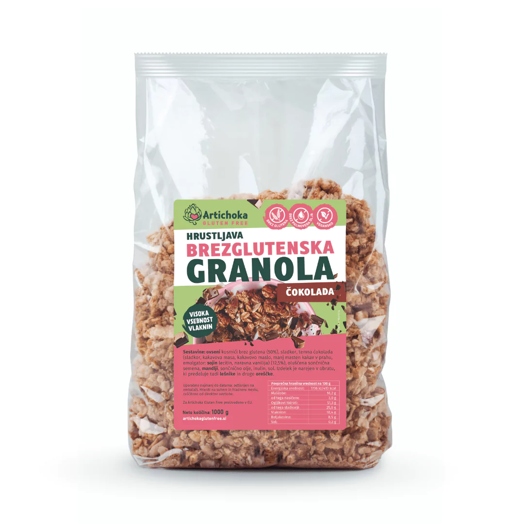 Brezglutenska granola - čokolada in mandlji 1 kg