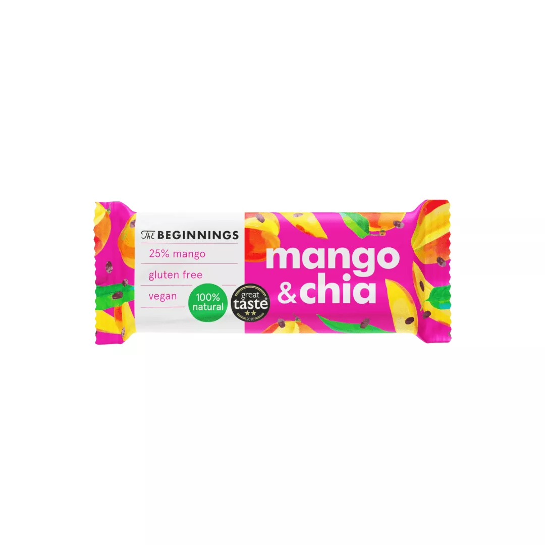 Brezglutenska mango chia ploščica 40 g