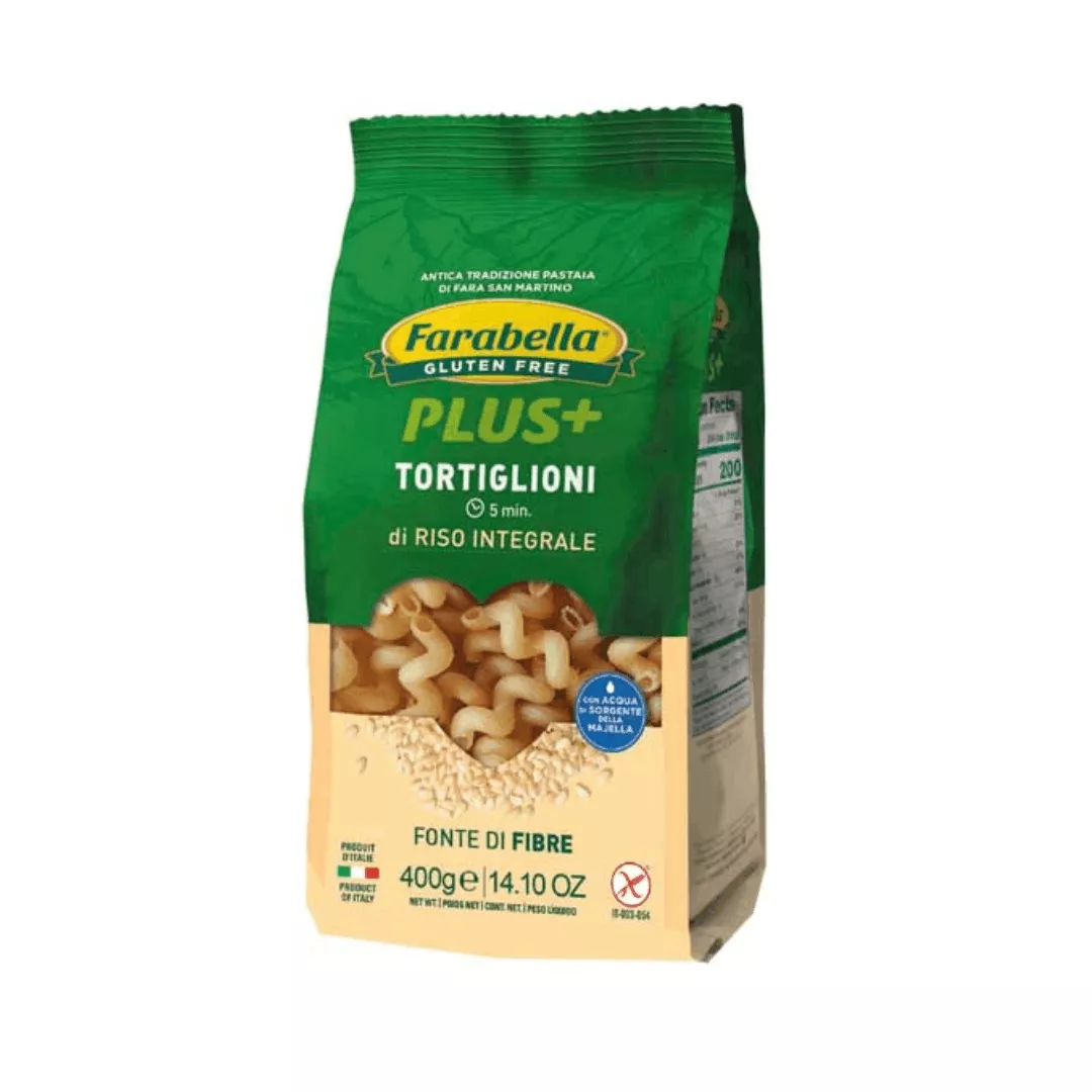 Brezglutenski tortiglioni iz polnozrnatega riža 400 g